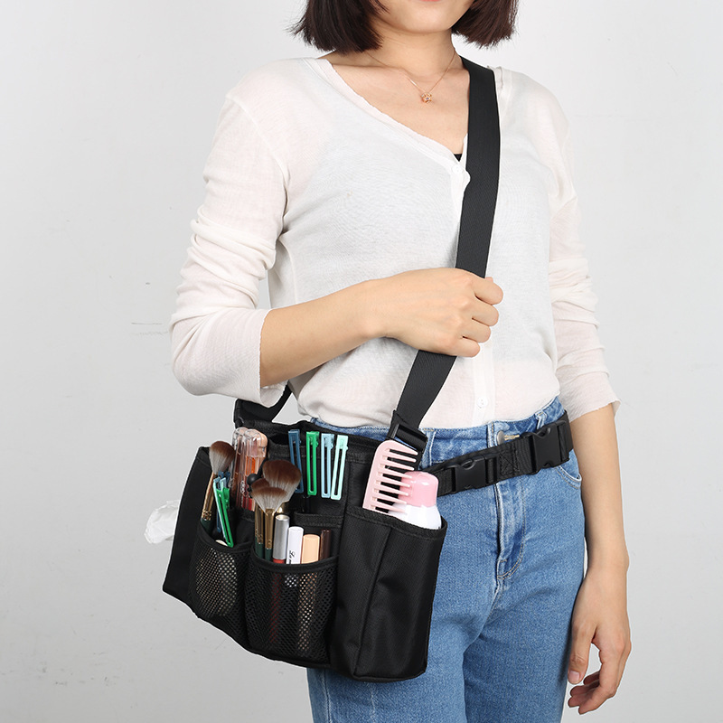 Oxford Cloth Senior Makeup Designer Special High-end Waist Bag Wedding Dress Makeup Designer Outdoor Portable Crossbody Waist Bag