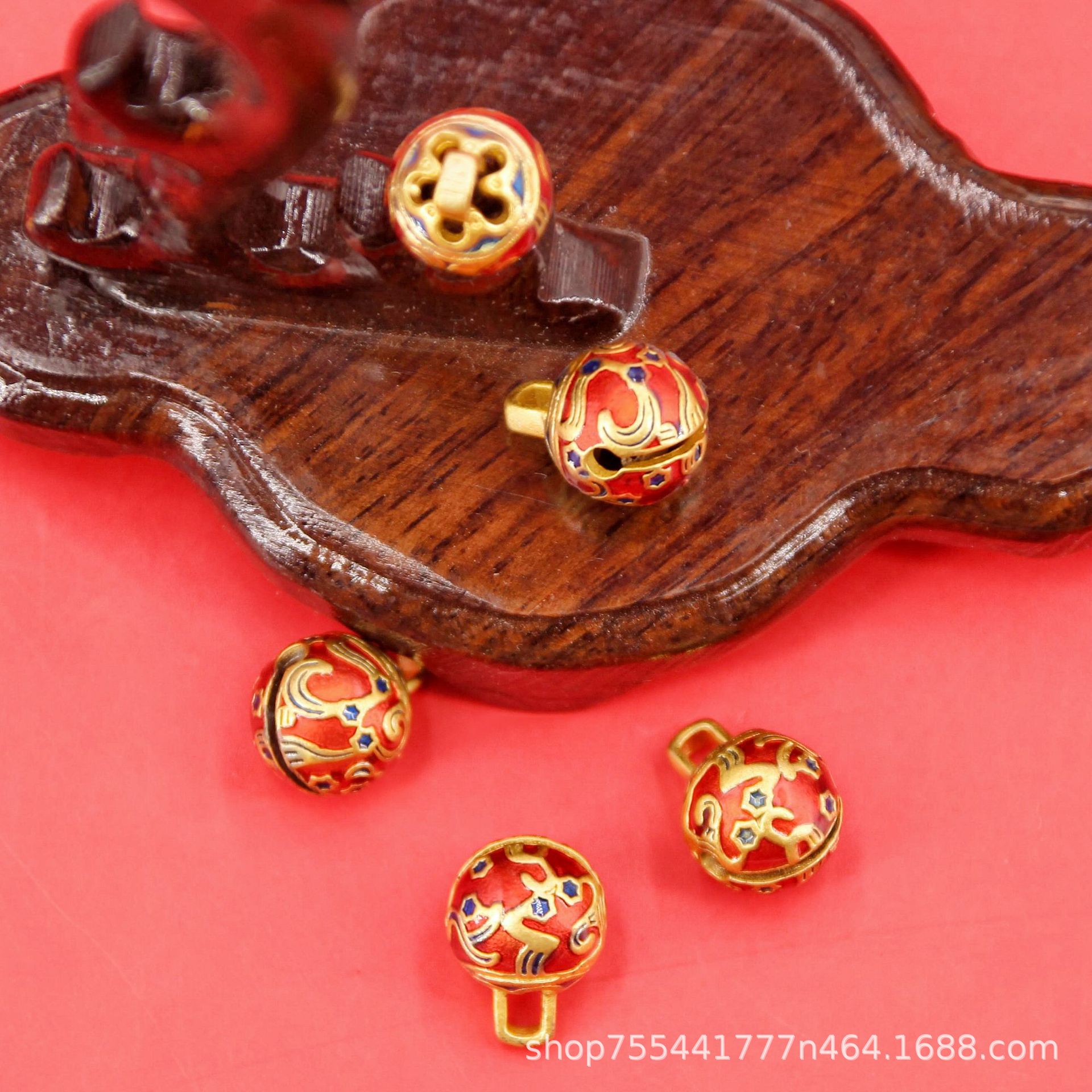 국립 패션 빈티지 수제 DIY 액세서리 오일 드롭 에나멜 컬러 교수형 높은 색상 유지 벨 보석 팔찌 목걸이 의류 소재