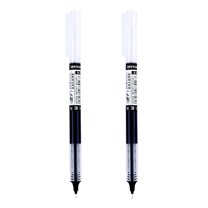 Rollerball quick dry black capacious rollerball pen