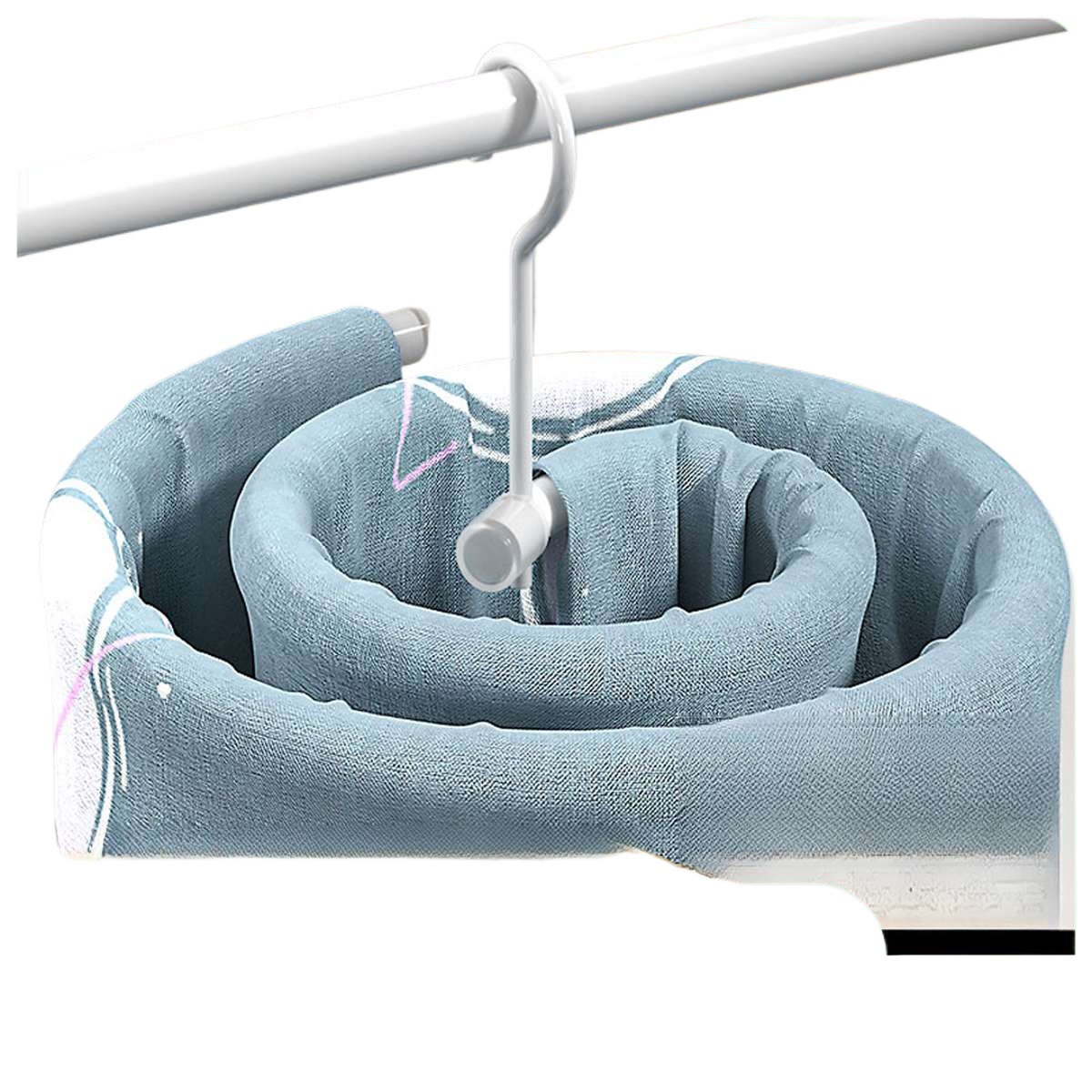 Spiral Clothes Drying Rack for Home Use, Rotating Circular Drying Rack for Quilts, Sheets, Duvet Covers, and Large Clothes on the Balcony
