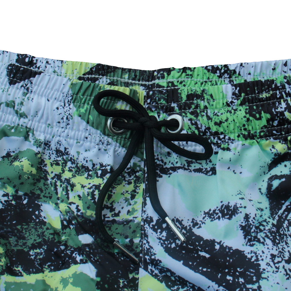 Quick Drying Men's Swim Trunks Casual Beach Shorts With Mesh Lining_voghion.com