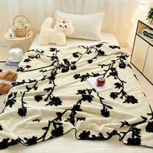 新款三角针披肩毯空调膝盖毯柔软舒适床用毯办公室沙发午睡毛毯