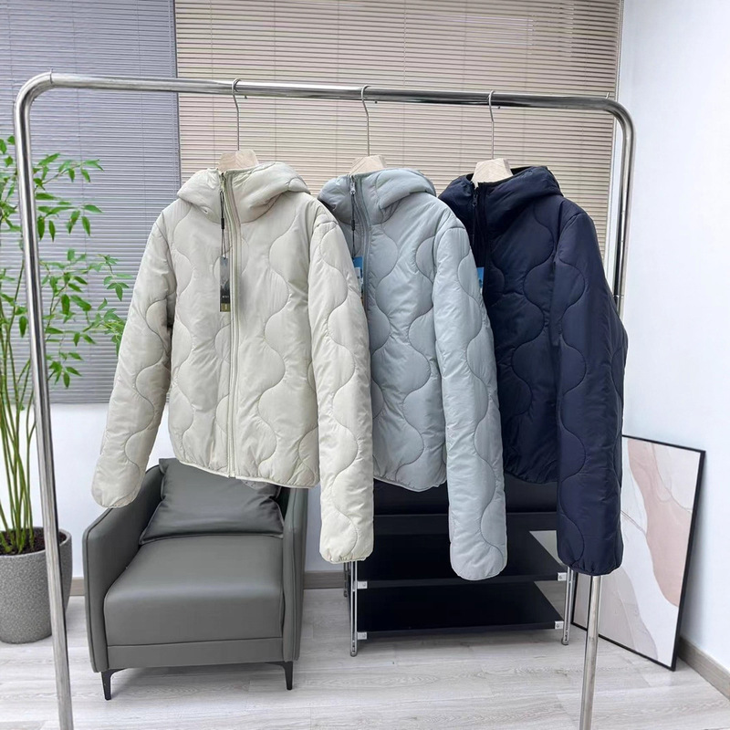Export Order: Reversible for Foreign Trade Factory! Outdoor Lightweight Warm Cotton Jacket Autumn and Winter Casual Hooded Jacket