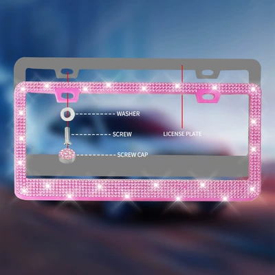 Universal Diamond License Plate Frame – License plate holder/license plate holder