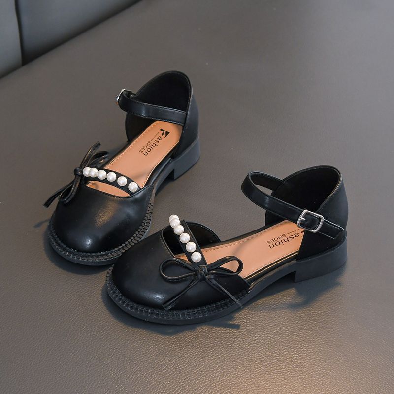 Sandálias de niñas verano 2026 nuevos niños con suela suave princesa zapatos de arco de perla para niños grandes sandalias image 4