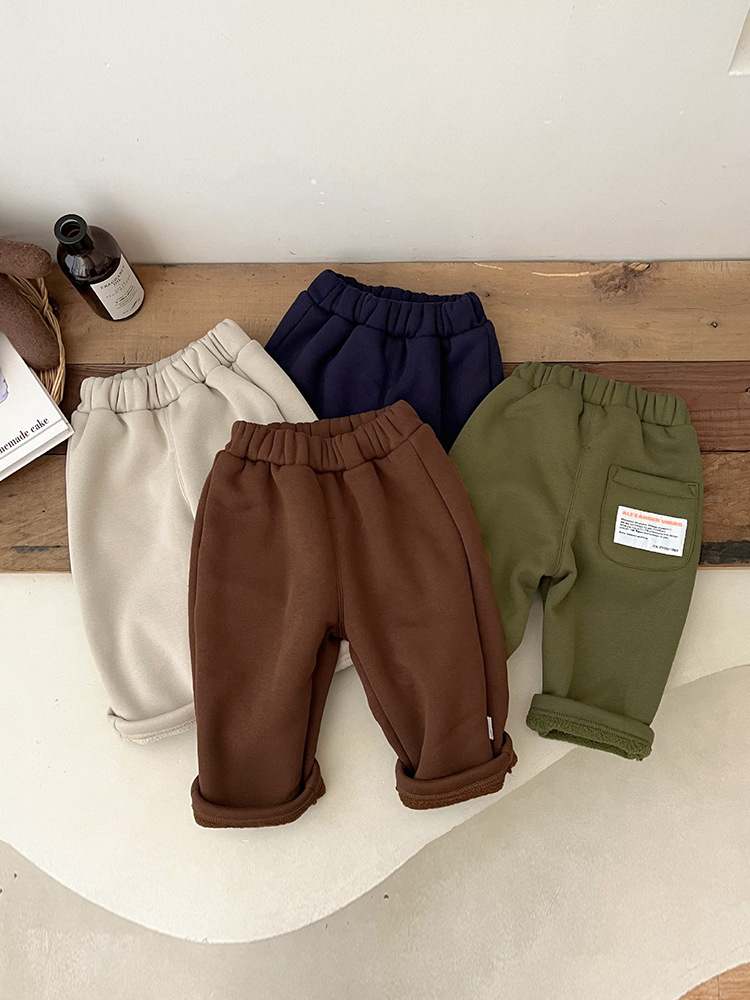 Pantalones de Chándal Térmicos para Niño con Forro Engrosado para Invierno image 5