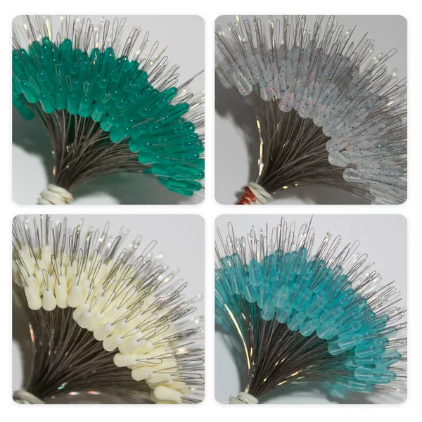 Crystal Green High Permeable Anti-winding Bean Spotting Eight-character Ring Rice White Permeable Blue Anti-winding Bean Scattered 300