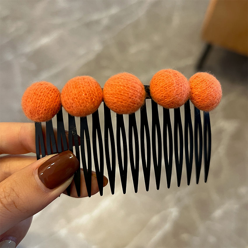 Estilo coreano peine de pelo insertar peine horquilla al por mayor cabeza trasera horquilla rota acabado artefacto flequillos horquilla lateral clip femenino