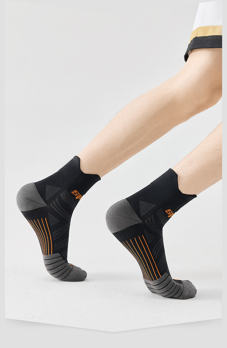 Professional Sports Running Socks For Men Thickened Terry Sole_voghion.com