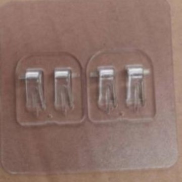 Gancho adhesivo transparente sin clavos que no deja marcas, resistente al agua, a prueba de humedad, gancho de pared adhesivo de alta carga