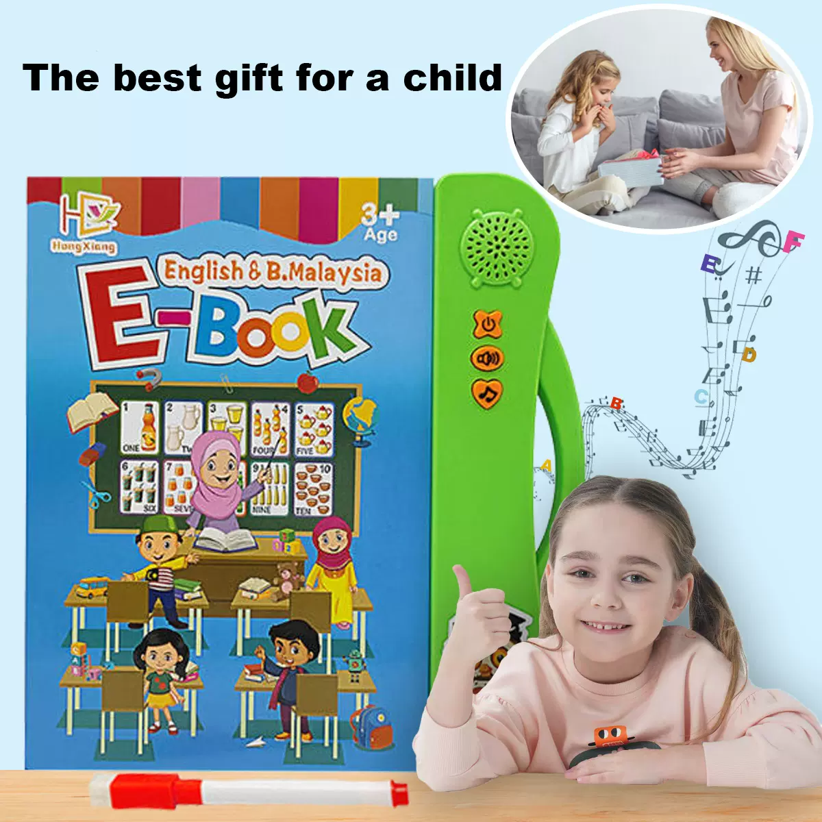 跨境益智早教手指点读书 儿童英语学习机玩具爆款智能有声电子书