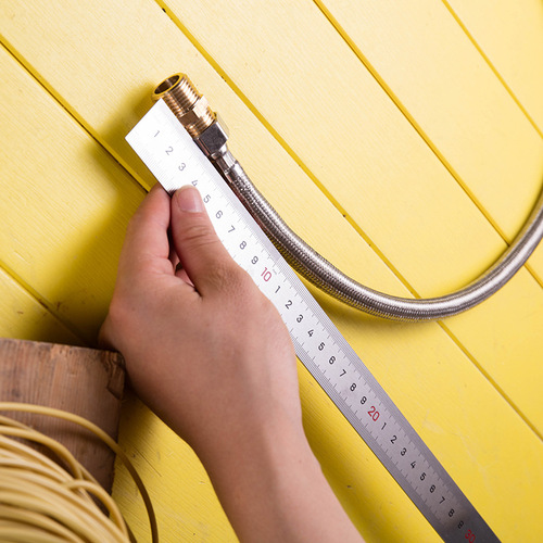 Deli Steel Ruler 50cm/100cm Steel Ruler Steel Ruler Stainless Steel 1 Meter Steel Ruler Thickened Measurement Tool
