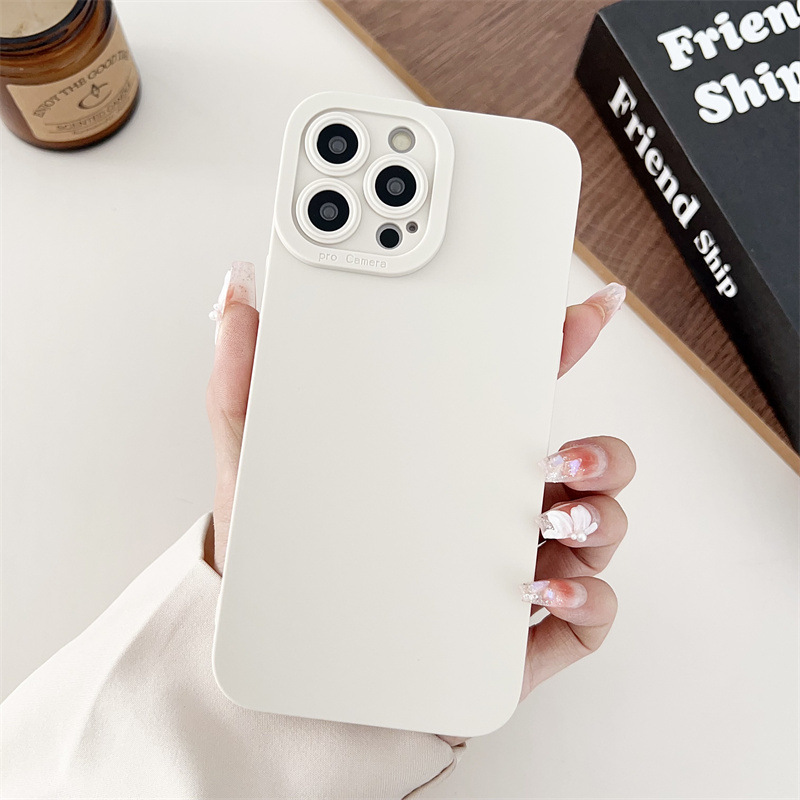 Funda para teléfono móvil iPhone15 14Promax pupila exfoliante Apple 13 Funda protectora con sensación de piel 12TPU