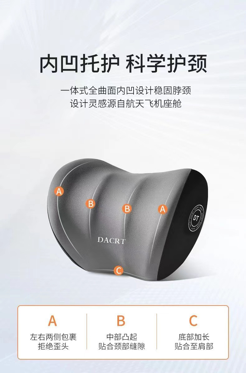 Car Headrest and Lumbar Support Car Latex Car Neck Support Lumbar Support Pillow Seat Lumbar Back Support Waist Support Wholesale