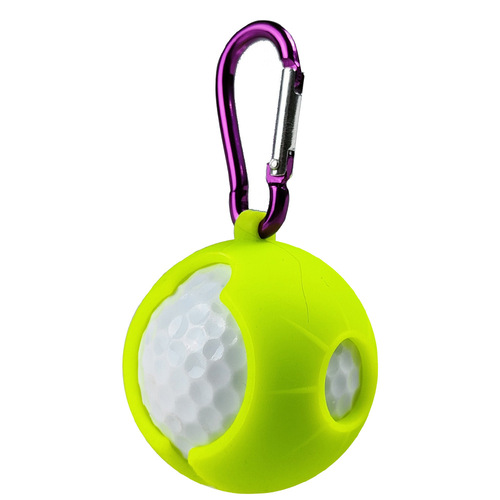 Golf silicone ball cover, environmentally friendly golf ball protective cover, golf ball jacket that can hang a single ball