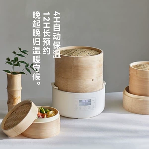 olayks Позже, Bamboo Cage Electric Steamer Multi -функциональная приготовление All -In -One Pilor Small Flushing Bun Bun Bunch Machine