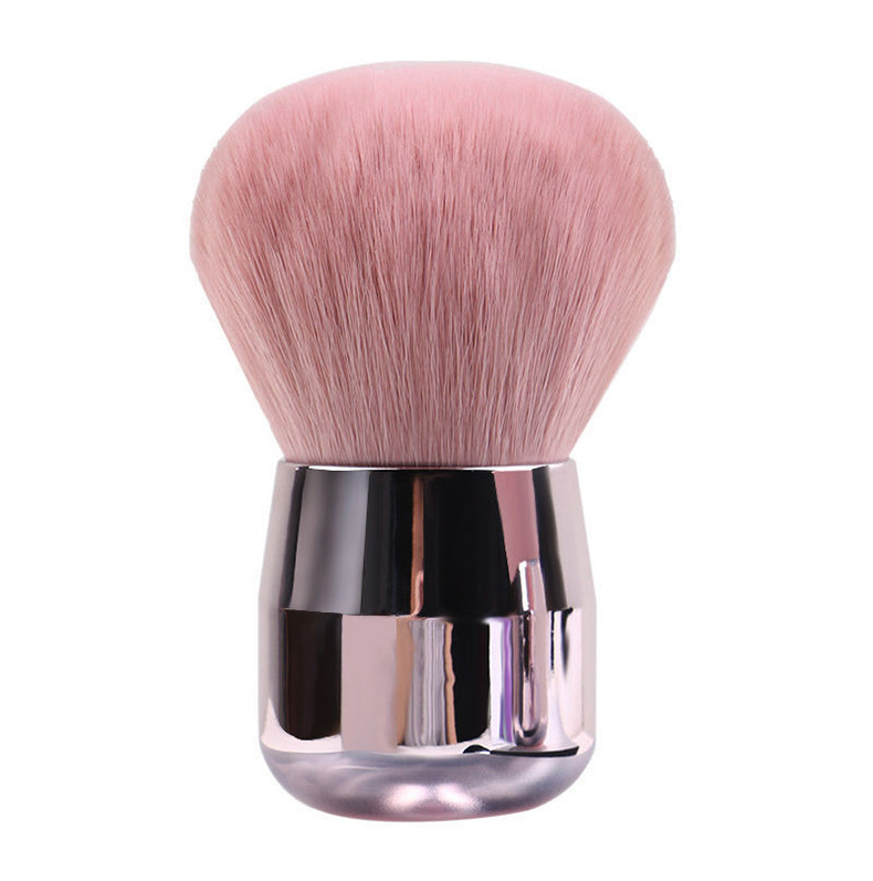 Mushroom-shaped loose powder blush makeup brush, extra-large soft powder setting and contactor, pink single makeup brush undefined