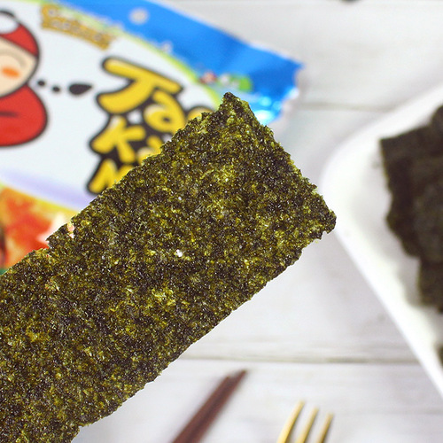 Thailand Imported Snack Boss Zai Spicy Seafood Tomato Flavor Baked Seaweed Crisps Ready-to-Eat Napa Seaweed Food 32g