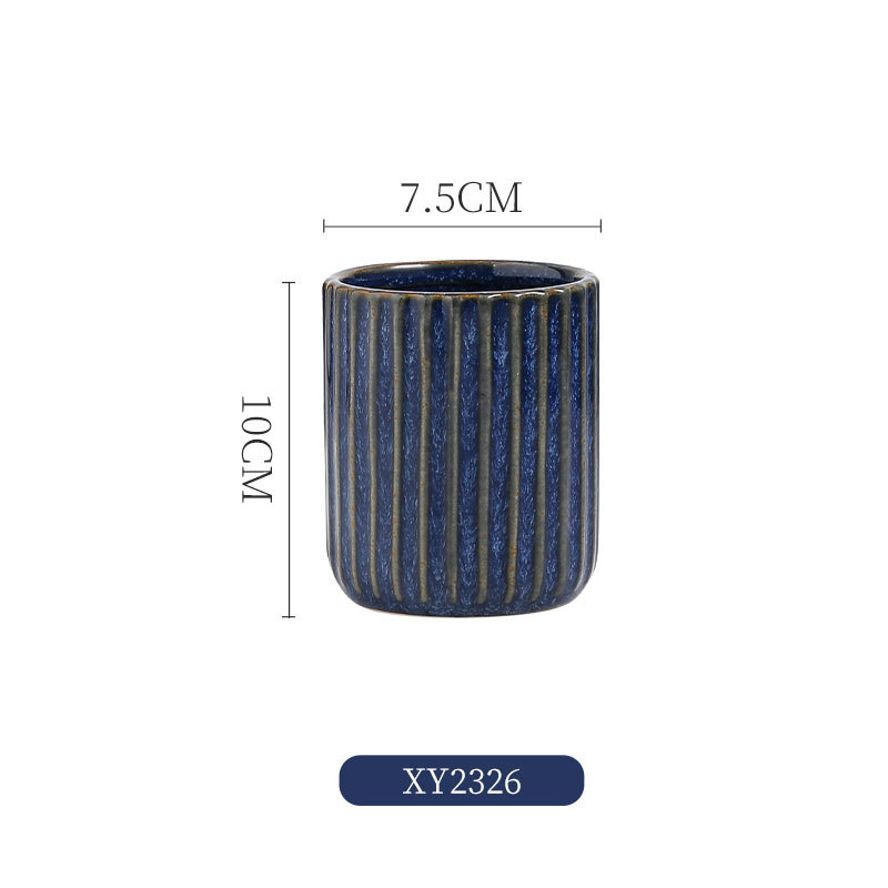 ★ 푸른 꽃 유약 꽃병 XY2326 ★