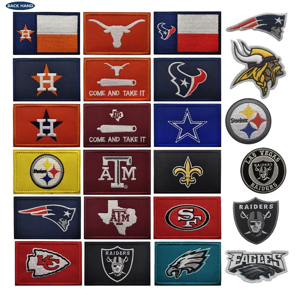 Platinum Selection Nfl Football Team Logos Pittsburgh Steelers Minnesota Vikings Philadelphia Eagles in Stock