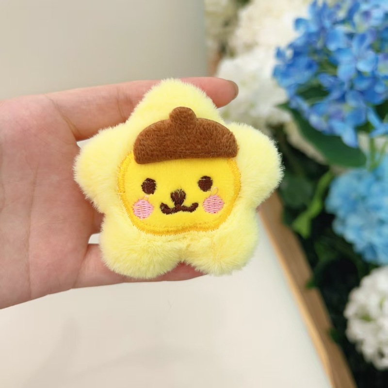 卡通毛绒钥匙扣挂件配饰diy手工服饰拖鞋包包饰品胸针配件半成品|undefined