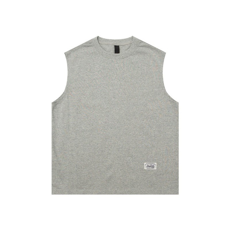 IGIO アメリカンヘビーウェイト 300 グラム純綿レトロノースリーブ Tシャツメンズルーズベーシックサマーベスト Tシャツ PL802|undefined