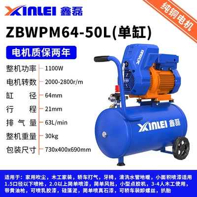 Hava kompressorları Frequency Air Compressor Oil-Free Air - zbwpm64-50l-single-cylinder