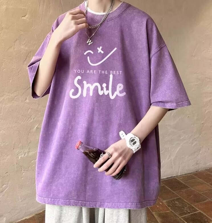 Purple short sleeves
