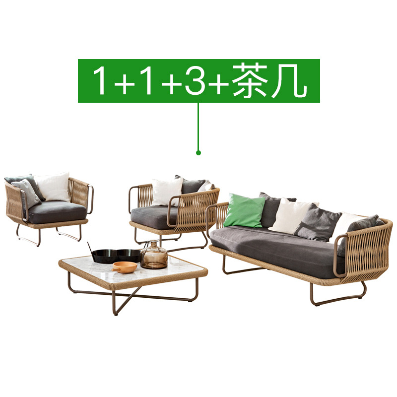 2 Mesa de centro individual para tres personas