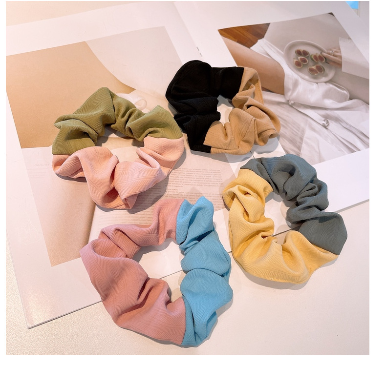 Korean Simple Color Matching Macaron Hair Scrunchies display picture 9