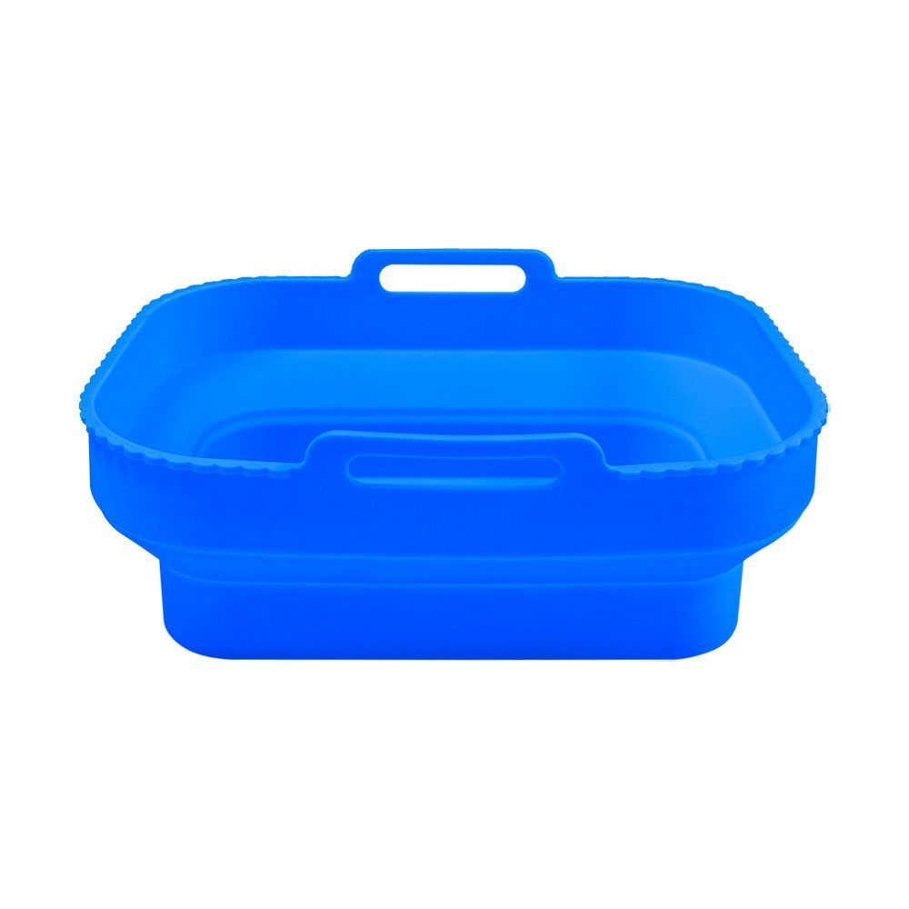Amazon Hot Silicone Air Fryer Plate Grado de alimentos hogar plegable Silicone Air Fryer Plate