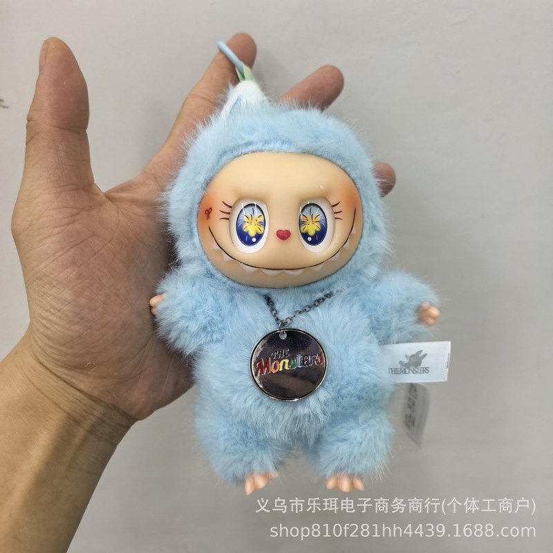 拉布布POPMART泡泡玛特LABUBU春天野搪胶毛绒公仔挂件潮玩盲盒|undefined