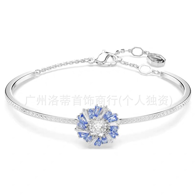 施家高版本恶魔之眼手镯采用施华洛元素世奇灵动方糖天鹅手链女环|undefined