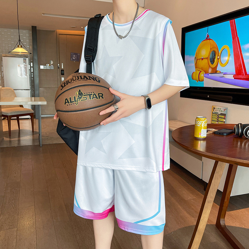 17 Ice Silk Short-Sleeved T-Shirt for Boys 12-15 Years Old, Middle and High School Students, Quick-Drying Basketball Uniforms, 13 Summer Sports Suits, 16 17 Ice Silk Short-Sleeved T-Shirt for Boys 12-15 Years Old, Middle and High School Students, Quick-Drying Basketball Uniforms, 13 Summer Sports Suits, 16