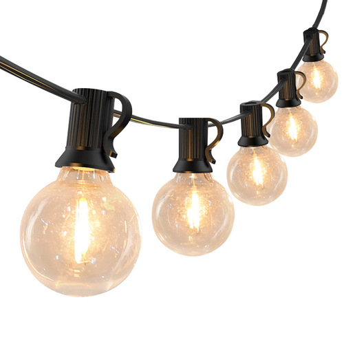 Cross-border supply G40 imitation tungsten wire LED light string 25 lights 100 lights Christmas Halloween decoration atmosphere colored light string