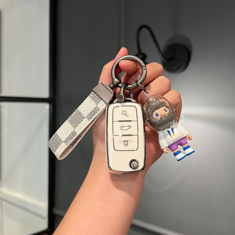 우유 흰색 실버 가장자리 + 흰색 격자 무늬 로프 + 실행 남자 친구