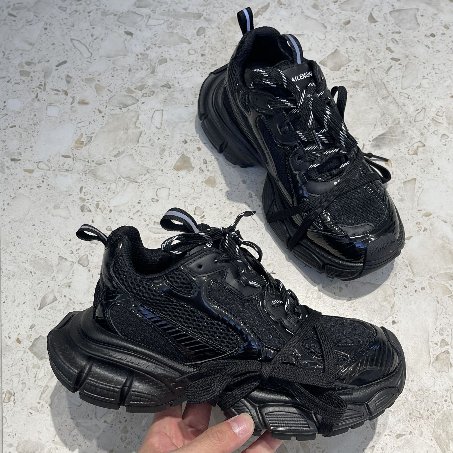 2023 New Parisian Daddy Shoes, Taller, Platform Sneakers, Casual, Distressed, retro, couples, men's and women's shoes_voghion.com