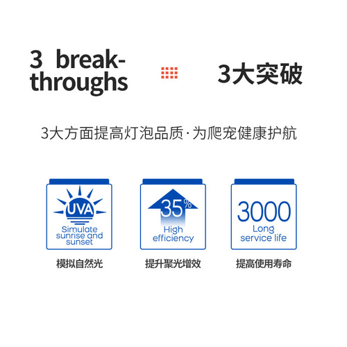 Reptizoo climbing pet UVA heating lamp turtle basking lamp maned lion lizard gecko pet heating and insulation