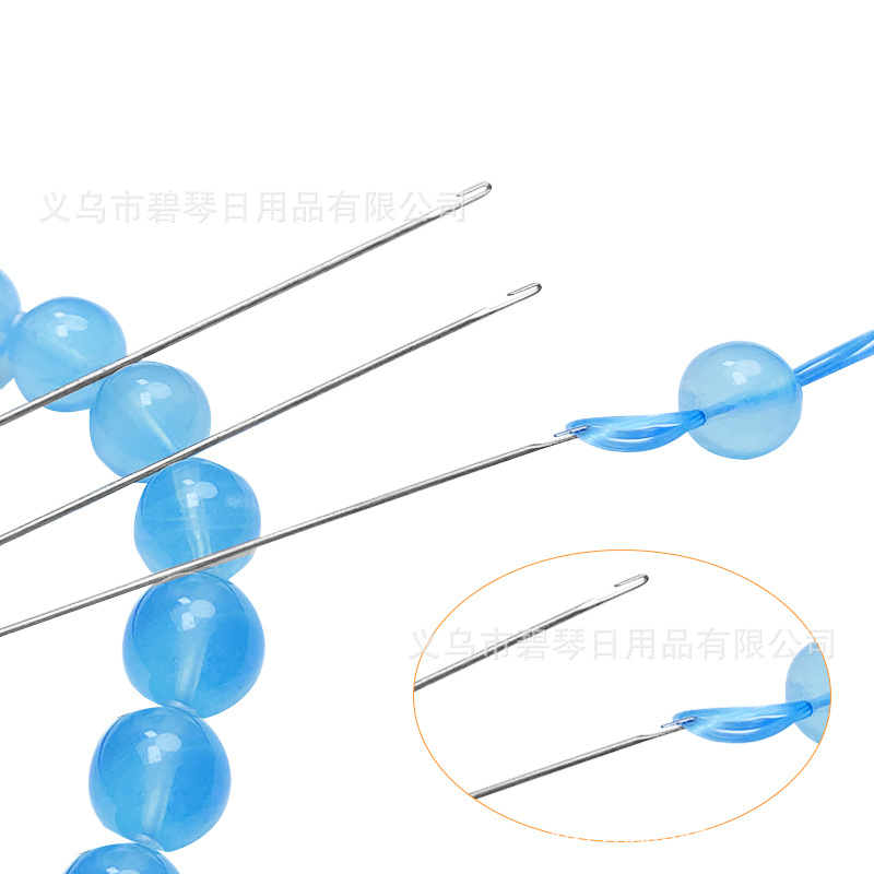 厂家直销引线穿珠子钩针 水晶珠钩针 侧开口长手工饰品项链串珠针