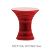 70cm diameter red Roman table + acrylic table top