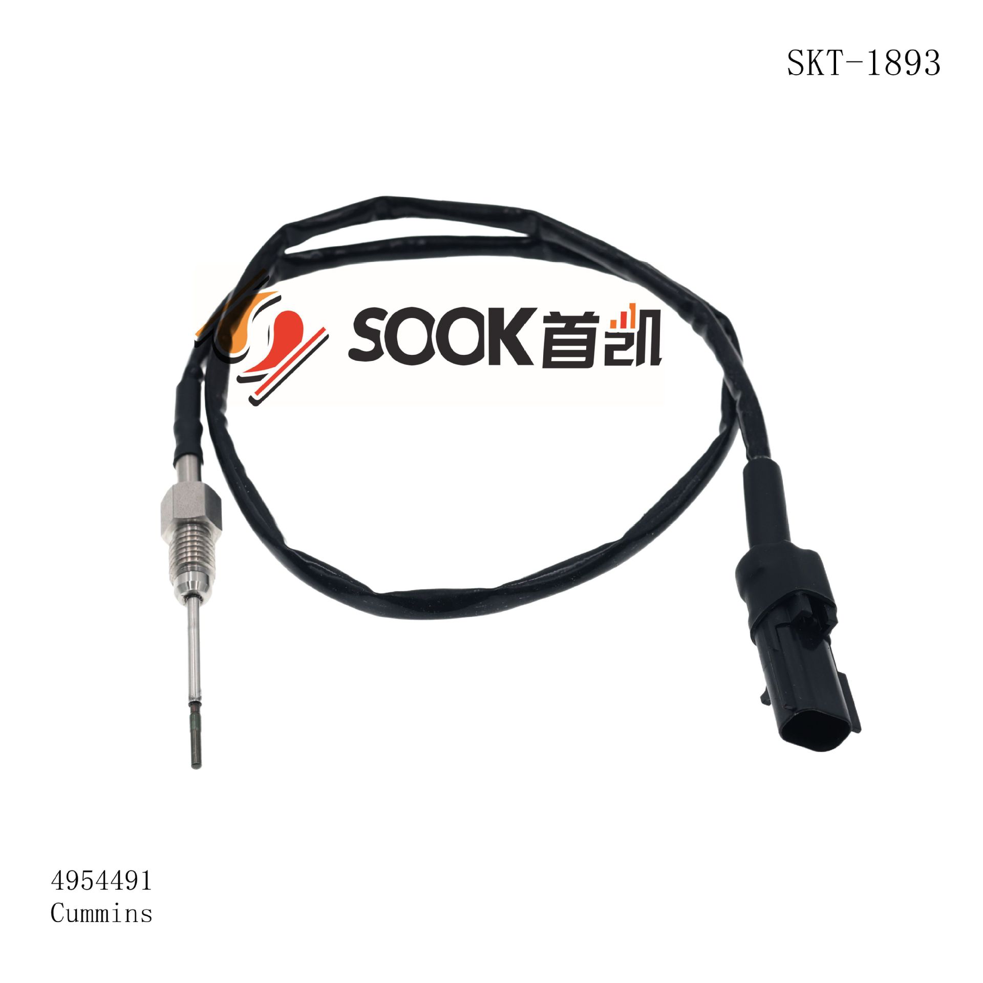汽车尾气催化温度传感器 排温传感器 4954491 SKT-1893-阿里巴巴