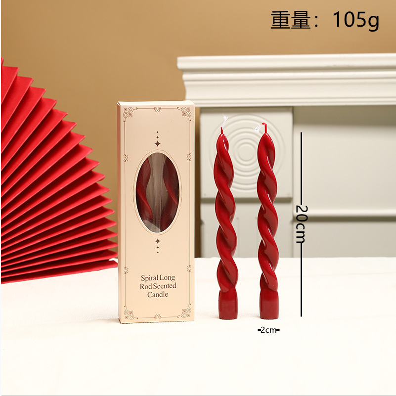 Vela aromática de cera de soja retro francesa color borgoña, vela romántica para bodas, decoración para el hogar, portavelas, venta al por mayor por pieza