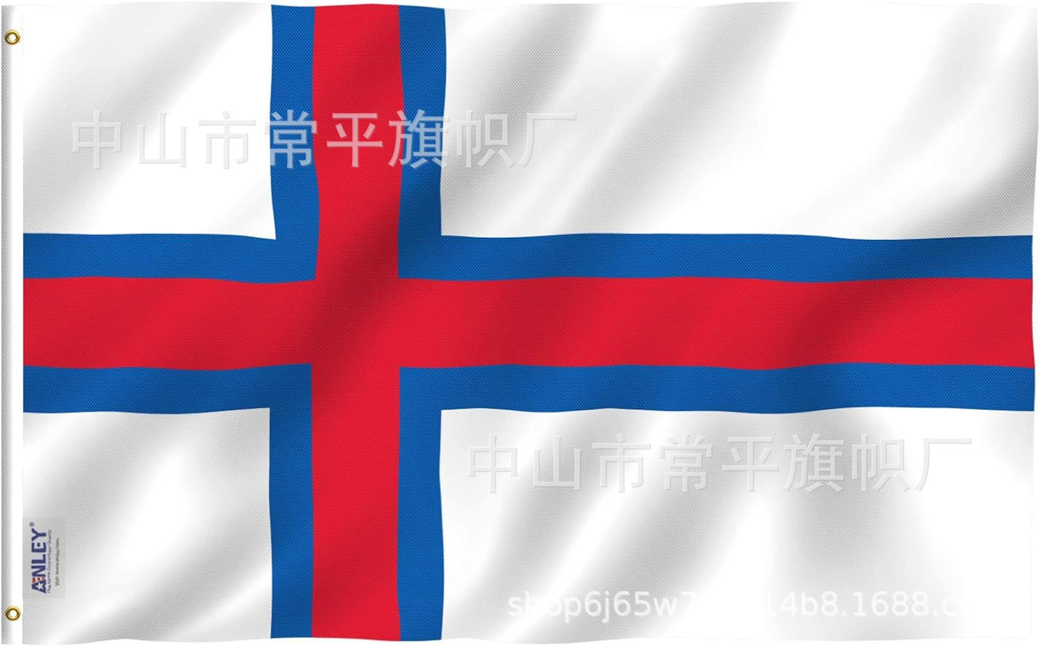 DANF bandera de la UE exportación de bandera transfronteriza 100D poliéster doble bandera 300D cabeza de lona de nylon 3 * 5ft