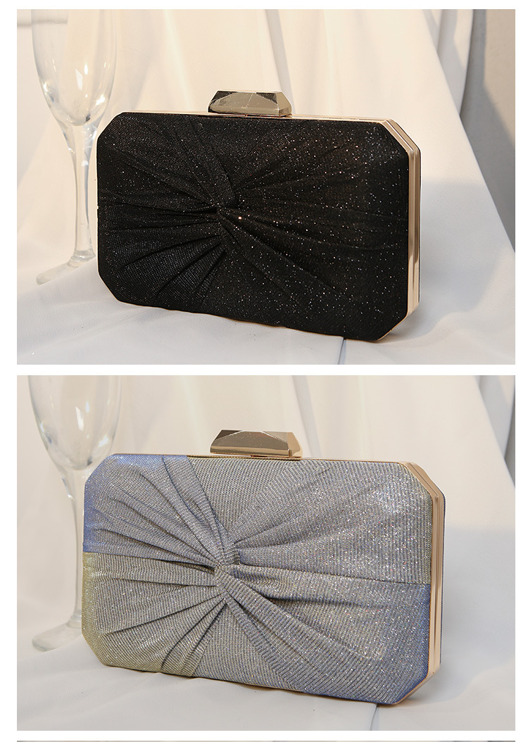 Red Blue Black Polyester Solid Color Square Clutch Evening Bag display picture 4