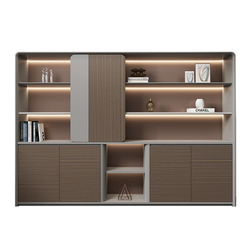 Pintura de lujo ligera de alta gama, escritorio del jefe, gerente general, supervisor de oficina, muebles de escritorio, muebles de oficina atmosféricos