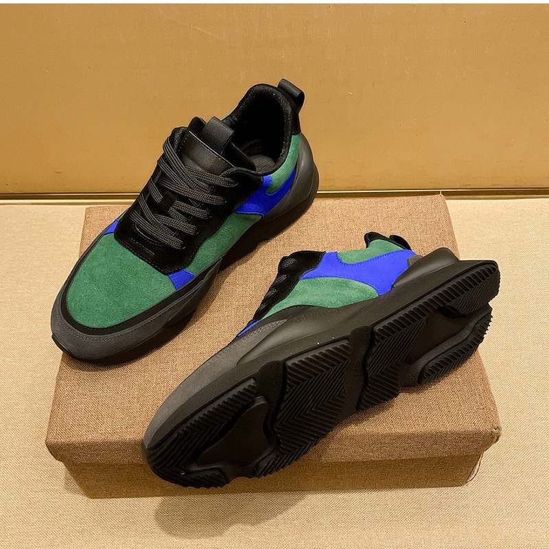 Herren Freizeitschuhe Aus Echtleder Atmungsaktive Sommersneaker_voghion.com