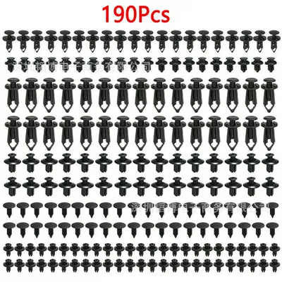 190PCS6 size buckle universal fastener clip plastic fastener rivet clip push-type rivet buckle (Digər kuzov və aksesuarlar) - 190pcs6-pack
