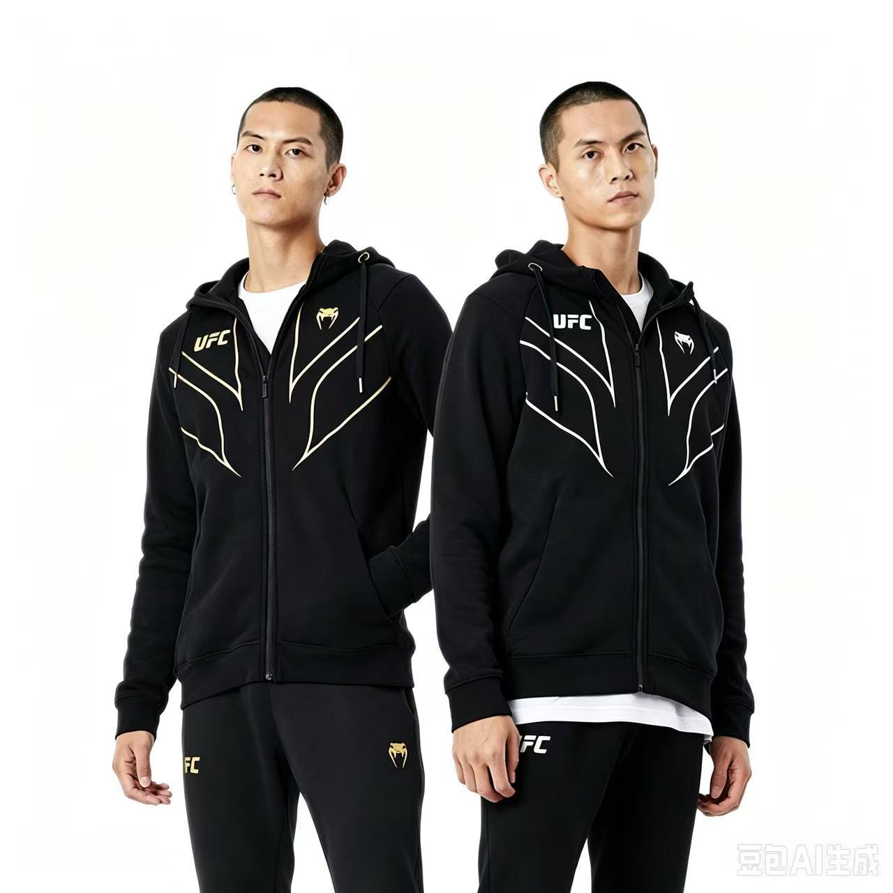 VENOM venom | UFC Collaboration Fight Night 2.0 Fleece-Lined Warm Hoodie Boxing Fight Sports Top