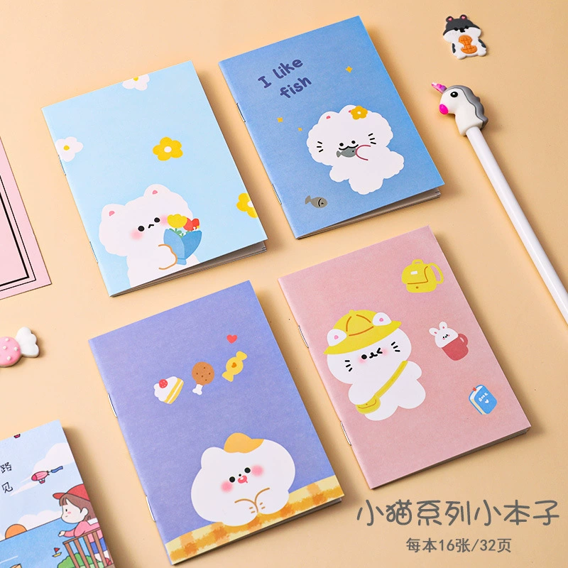 Cartoon book, stationery, small handheld notebook for students