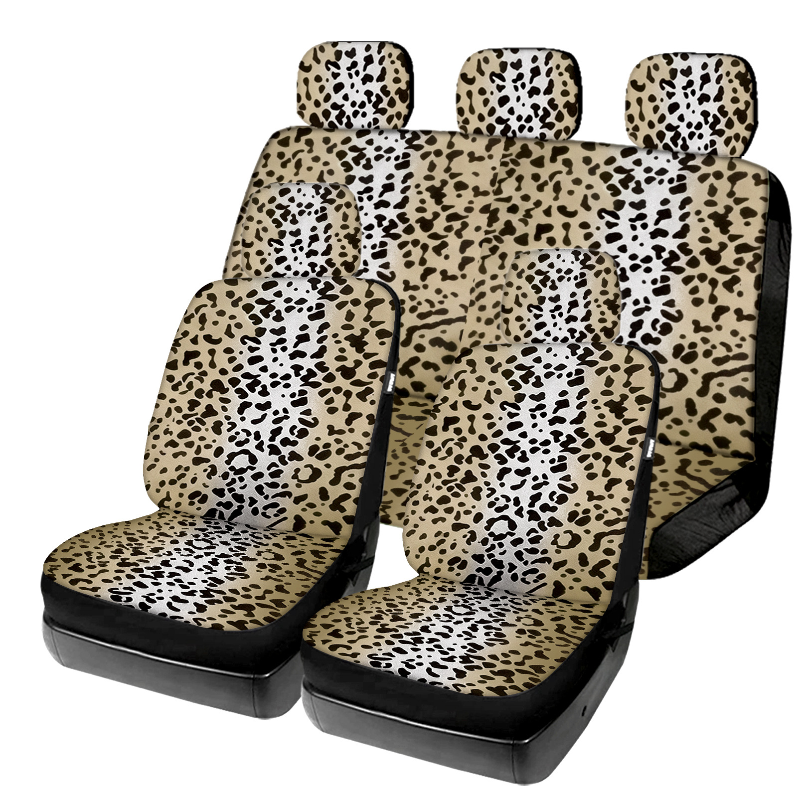 Cross-Border Best-Selling Leopard Print Universal Car Seat Covers Amazon Temu Mercado Libre Mexico